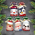 Miniatyrbilde 10 av 10: 50 stykker jule godteri pose nisse gave pose jule pynt