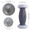 Miniatyrbillede 2 af 7: Fod Massage Rulle Hæl Spur Pindsvin Kugle Plantar Fasciitis Massager Lettelse ømme Muskler Nakke Skulder Arm Krop Trigger Punkt