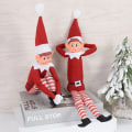 Miniatyrbilde 7 av 7: Rød jul alv dukke jule pynt jule bord jule tre pynt