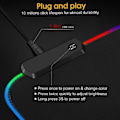Miniatyrbillede 4 af 8: RGB Gaming Mat Mouse Pad Computer Keyboard Mouse Pad