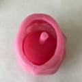 Pikkukuva 4 / 5: Sementti ihminen tyttö kasvot 3D kukka ruukku