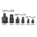 Miniatyrbillede 3 af 7: Stikkontakt Konverter Adapter Reducer Set Slag Socket Adapter til Bil Cykel Garage Reparation Værktøj