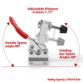 Miniatyrbild 3 av 6: 4 st Horisontal Toggle Clamp Quick-Release Toggle Clamps Set