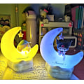 Miniatyrbillede 3 af 9: Kuromi  Cinnamonroll Moon LED Lys Kawaii 3D Tegnefilm Ornament Sød Skønhed Soveværelse Nat Lys