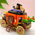 Miniatyrbilde 4 av 10: Bygge Blokk MOC Hut Hus Gresskar Happy Halloween Dekorasjon Klosser for Gutter Barn Leker Halloween Gave