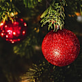 Miniatyrbild 4 av 9: 12 bitar julkulor prydnader till jul träd dekoration krosssäker hängande boll