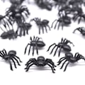 Pikkukuva 6 / 6: 50kpl Kauhu Musta Hämähäkki Haunted House Spider Web Baari Juhla Sisustus tarvikkeet Simulaatio Tricky lelu
