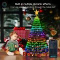 Miniatyrbilde 3 av 7: Smart Christmas Tree Toppers Lights App DIY Picture LED RGB String Light Bluetooth Control LED Star String