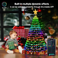 Miniatyrbillede 3 af 7: Smart Christmas Tree Toppers Lights App DIY Picture LED RGB String Light Bluetooth Control LED Star String