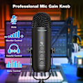 Pikkukuva 5 / 7: Professional USB streaming Podcast PC mikrofoni studio kardioidi kondensaattori mikrofoni sarja puomi varsi tallennus Twitch YouTube