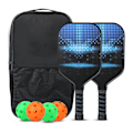 Miniatyrbild 5 av 5: Pickleball Paddlar USAPA Godkänd Set Racket Honeycomb Core 4 Balls