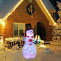 Miniatyrbillede 4 af 10: 1,5m Kæmpe oppustelig Snemand LED Glødende 1,8m Navidad oppustelig Julemand Jule Fest pynt
