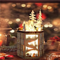 Miniatyrbillede 3 af 7: Roterende Musik Jul Lysende Legetøj LED Lys Træ Jule Advent Kalendere Ornament