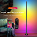 Pikkukuva 2 / 7: Olohuone himmennettävä kulma lattia lamppu 141cm jalusta Bluetooth RGB LED Mieliala valo