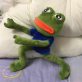 Miniatyrbillede 1 af 2: 45 cm Sad Frø Plys Legetøj Blødt Fyld Pude Magic Expression Pepe Den Sad Frø Dyr Plysj Dukke