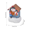 Miniatyrbilde 9 av 9: Jul pynt snø hus landsby harpiks snø landsby pynt juletema håndverk