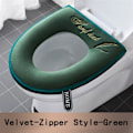 Pikkukuva 4 / 10: Universal WC istuin päällinen talvi lämmin pehmeä WC matto kylpyhuone pestävä irrotettava vetoketju läpällä