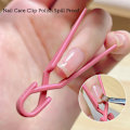 Miniatyrbillede 2 af 7: 10 stykker Negle Klip Set Blandet Farve Neglekunst Farvning Beskyttelse Klips Manicure Værktøj