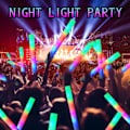 Miniatyrbild 5 av 6: 30 bitar Fuam Glow Sticks med 3 Modes Colorful Led Blinkande Glow Stick