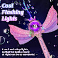 Miniatyrbillede 4 af 7: Bubble Wands for Børn Piger Light Up LED Lyd Bubble Gun Bubble Machine for Børn