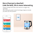Miniatyrbild 5 av 6: Trådlöst WiFi Block Tuya ingen batteri krävs Vattentät extern trådlös klocka Smart life app smart dörr klocka