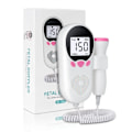 Miniatyrbillede 1 af 5: Foster Hjerte Rate Monitor for Baby Graviditet Hjerteslag Detektor LCD Modlys Puls meter