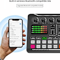 Miniatyrbilde 3 av 6: DJ utstyr mikrofon lyd kort konsoll studio lyd kort kit kabel telefon miksing datamaskin live stemme mikser
