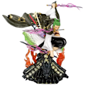 Miniatyrbild 6 av 6: Anime Zoro Figurer One Piece GK Tornado Fighting Roronoa Zoro Action Figures PVC Figurine Ornaments