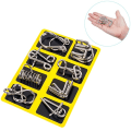 Miniatyrbillede 2 af 6: Metal Montessori Puzzle Wire IQ Mind Brain Teaser Puslespil Børn Voksne Interaktivt Spil Pædagogisk legetøj