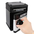 Miniatyrbilde 1 av 7: Elektronisk Piggy Bank Automatisk Mini Safe Mynter Kontanter Sparing Penger Boks Passord Telleverk Kode Nøkkel Lås