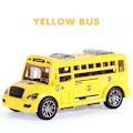 Miniatyrbillede 1 af 10: Børn's Legetøj Skole Bus Legetøj Model til Børn Rebound Bil Julegave