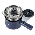 Miniatyrbillede 1 af 6: Mini Elektrisk Komfur Multi-Function Alt-I-Én Krydde Dobbelt Layer Husholdning Nudle Komfur Non-Stick