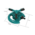 Miniatyrbilde 5 av 11: 360 grader automatisk vann sprinkler hode justerbart hage forsyning spray dyse
