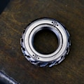 Miniatyrbillede 3 af 6: Ratchet Wheel Fidget Ring Fidget Slider Voksen EDC Metal Fidget Legetøj