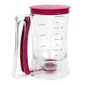 Miniatyrbillede 1 af 7: 900 ml kage dej dej dispenser bage værktøj cupcake tragt dej dispenser ventil målekop