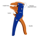 Miniatyrbilde 2 av 5: HS-700D Selvjusterende isolasjon Wire stripper automatisk wire stripper stripping rekkevidde 0,25-2,5mm2