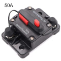 Miniatyrbillede 7 af 7: 50A  Circuit Breaker Sikring Nulstil 12-48V DC Bil Båd Auto Vandtæt