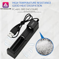 Miniatyrbilde 2 av 6: USB Enkelt lader For 14650 16340 16650 18350 3,7V Oppladbart Lithium Batteri Smart lader USB Rask Lading LED skjerm