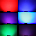 Miniatyrbilde 6 av 6: 21 Hole RGB Party DJ Disco Beam Patterns Stage Laser Light Projector RGB UV LED Strobe Lyd Fest Holiday Bryllup Lampe