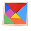 Miniatyrbilde 1 av 7: Tre tangram puslespill for barn med 7 fargede biter pedagogisk hjerneteaser læring leketøy
