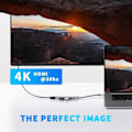 Miniatyrbild 5 av 7: USB C Hub med 2 USB 3.0 SD/TF/Micro SD Card Reader 4K HDMI 100W