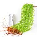Miniatyrbillede 7 af 7: Simulering Plante Pil Løv Rattan Bryllup Loft Væg Hængende Plastik Grønt Løv