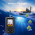 Miniatyrbilde 3 av 7: Profesjonell  Trådløs ekkolodd Fiske Alert Fish Finder Undervann Ekko ekkolodd Fiske Detektor Bærbar Fish Finder