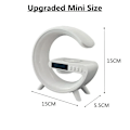 Miniatyrbild 7 av 8: Multifunktion Trådlös Laddare Pad Stativ Högtalare TF RGB Natt Ljus 15W Snabb Laddningsstation för iPhone Samsung Xiaomi Huawei
