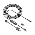 Pikkukuva 4 / 5: Teollisuus Endoskooppi kamera IP67 Vedenpitävä 5,5mm 7mm 3IN1 Android puhelimille PC USB Endoskooppi kamera