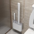 Pikkukuva 2 / 9: Silikoni TPR WC harja ja pidike WC kulho harja pidikkeellä setti seinä riippuva wc harja