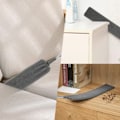Miniatyrbild 3 av 7: Infällbar mikrofiber flexibel lång platt gap dammare borstar med förlängbar stång hushållsrengöring verktyg