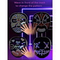 Miniatyrbillede 7 af 7: Bluetooth-kompatibel  App Kontrol LED Maske Navidad Carnival Festival Lys