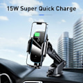 Pikkukuva 8 / 9: Auto Puhelin Pidin 15W QI Langaton Laturi iPhonelle 14 13 12 11 Xiaomi Auto Kiinnitys Infrapuna Nopea langaton lataus