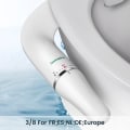 Miniatyrbilde 7 av 9: Toalett bidet ultraslankt bidet toalett sete feste med messing inntak justerbart vann trykk bad hygienisk dusj